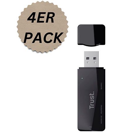 💾 4er Pack Trust Nanga USB 2.0 Speicherkartenlese Stick für 18,99€ (statt 28€)