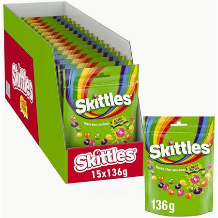 🍬 2,04Kg (!) Skittles Crazy Sours Kaubonbons ab 17,14€ (statt 21€)