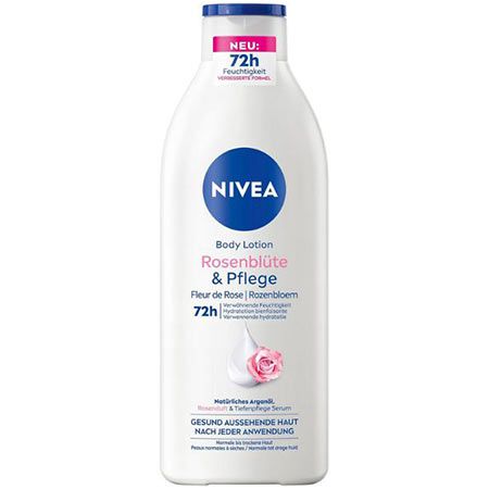 🧴 3x NIVEA Body Lotion Rosenblüte & Pflege Körpercreme, je 400ml ab 8,54€ (statt 15€)