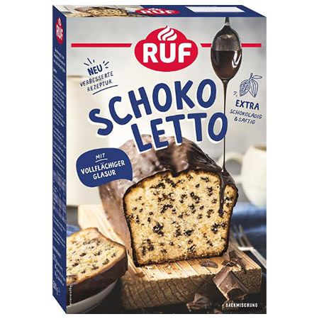 🍰 RUF Schokoletto Backmischung mit Schoko-Stückchen & Glasur für 2,79€ (statt 4€)