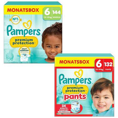 144x Pampers Premium Protection + 132x Premium Protection Pants für 99,36€ (statt 118€)