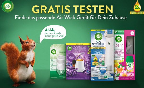 Air Wick kostenlos ausprobieren