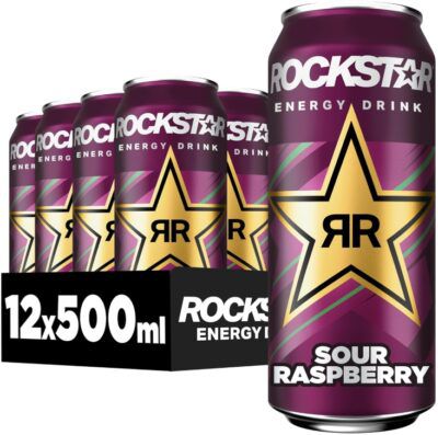 Rockstar Energy Drink Sour Raspberry 12 x 500ml ab 9€ (statt 18€)