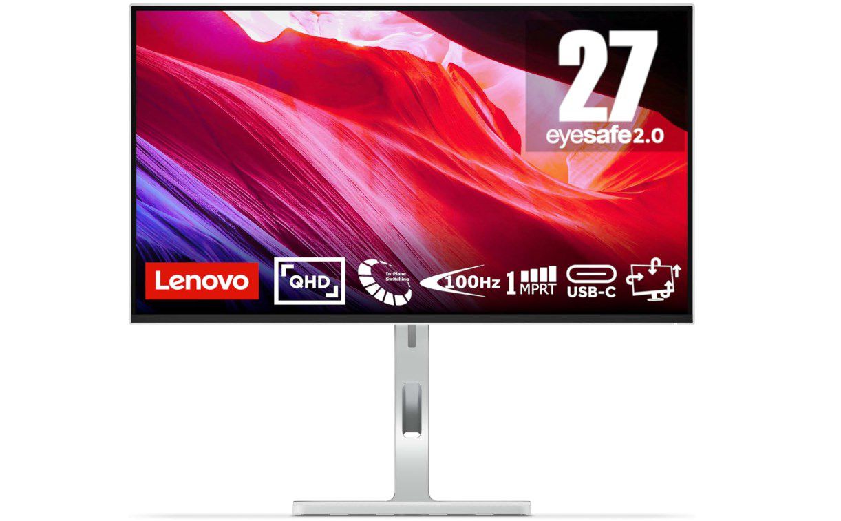 27 Lenovo QHD Monitor 2560x1440 100Hz 350nits 1ms für 203,99€ (statt 244€)