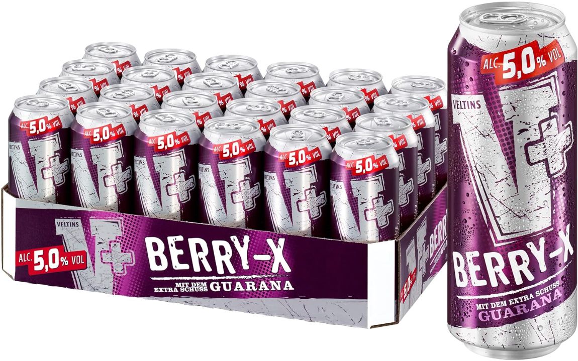 VELTINS V+ Berry X Biermischgetränk 24 x 0,5 Liter ab 15,97€ (statt 24€)