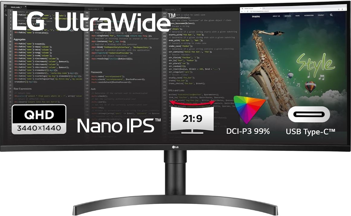 LG UltraWide 35Zoll 35WN75CP B UHD QHD Monitor für 309,99€ (statt 354€)