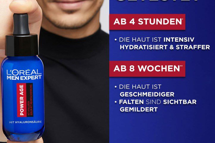 LOréal Men Expert Hyaluron Serum gegen Falten für 11,04€ (statt 15€)