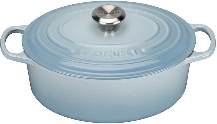 Le Creuset Signature Bräter oval 29 cm in Blau oder Grau für 199€ (statt 263€)