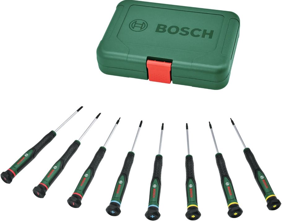 Bosch Präzisionsschraubendreher 8 teilig, magnetisch, SL,PH,TX  für 18,52€ (statt 26€)