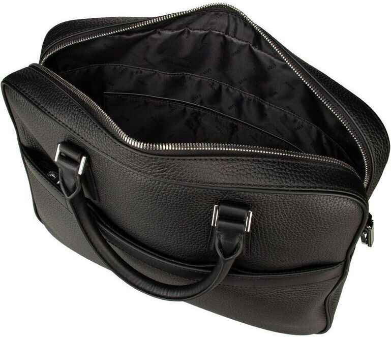 Hugo Boss New Crosstown Tasche aus Leder in Schwarz für 256,55€ (statt 320€)