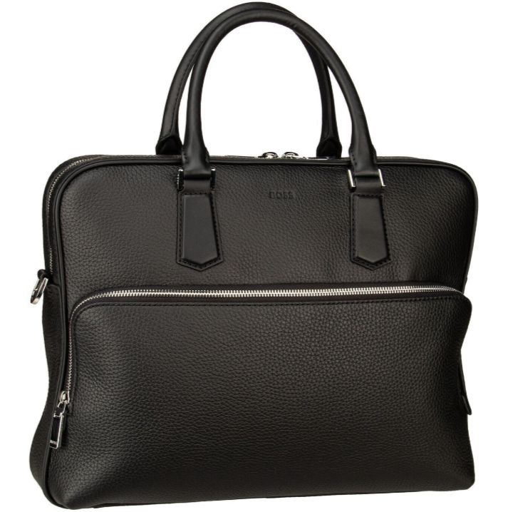 Hugo Boss New Crosstown Tasche aus Leder in Schwarz für 256,55€ (statt 320€)