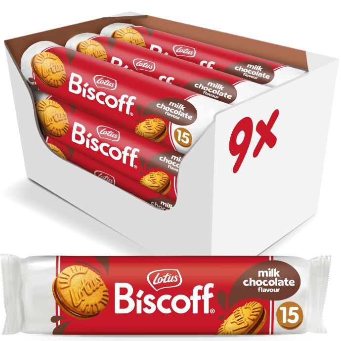 9x Lotus Biscoff Sandwich-Doppelkekse Schoko oder Vanille 150g für 12,15€ (statt 16€)