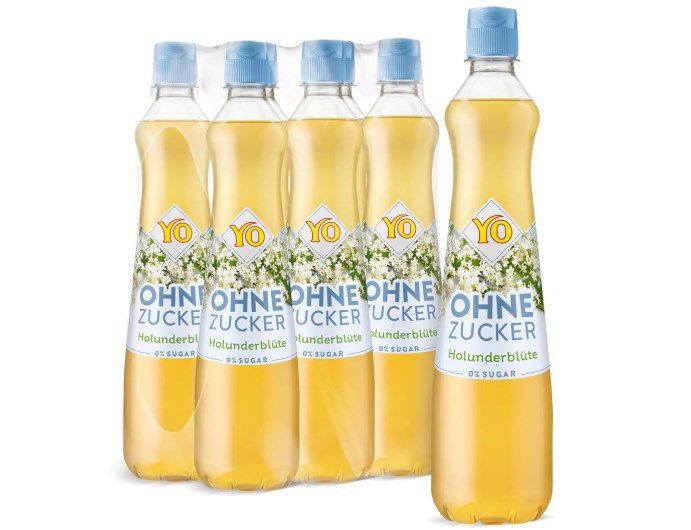 6x YO Sirup Holunderblüte 700 ml Zero für 14,43€ (statt 24€)