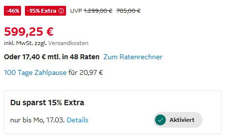 LG QNED776RB QNED UHD TV mit 65 Zoll für 639€ (statt 729€)