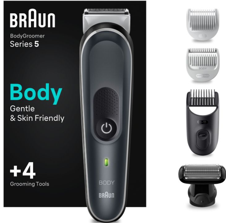 Braun BodyGroomer Series 5 BG5360   100% Wasserdicht für 39,99€ (statt 53€)