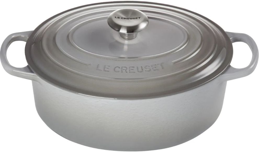 Le Creuset Signature Bräter oval 29 cm in Blau oder Grau für 199€ (statt 263€)