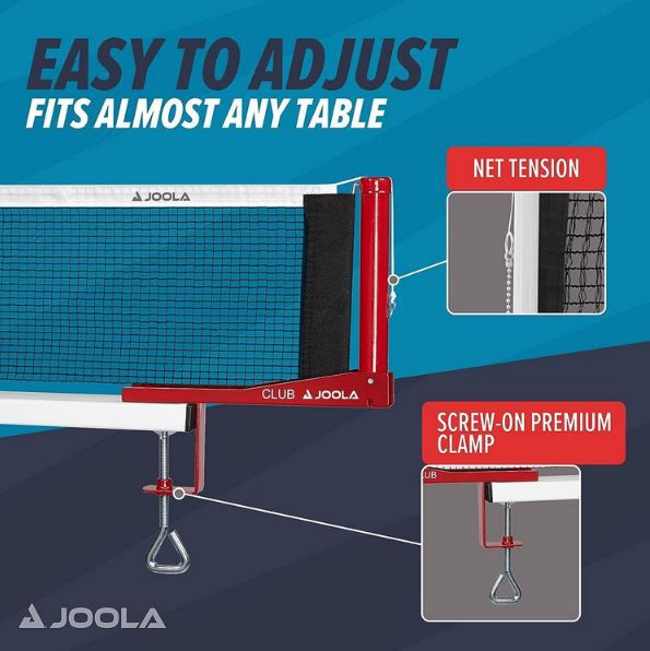 🏓 Joola Club Tischtennisnetz Set, 152cm ab 10,49€ (statt 22€)