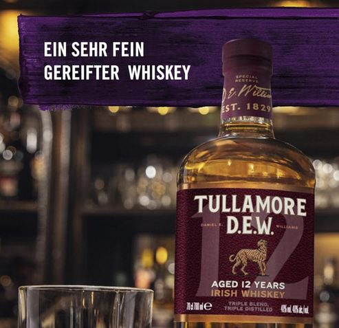 🥃 Tullamore DEW 12Y. Irish Whiskey mit Geschenkverpackung ab 27,52€ (statt 37€)