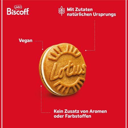 🍪 9 x 15er Pack Lotus Biscoff Sandwich Doppelkekse Vanille ab 12,15€ (statt 16€)