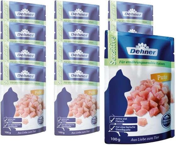 🐈 1,2Kg Dehner Premium Katzenfutter Sensitive, Pute ab 9,80€ (statt 15€)