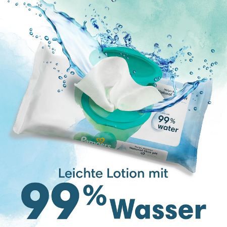 👶🏻 1.440er Pack Pampers Harmonie Aqua Baby Feuchttücher für 40,72€ (statt 48€)