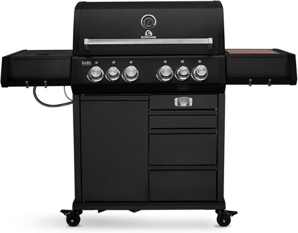 🥩 Burnhard Big Earl Black 4 Brenner Gasgrill inkl. Heckbrenner für 1.274€ (statt 1.599€)