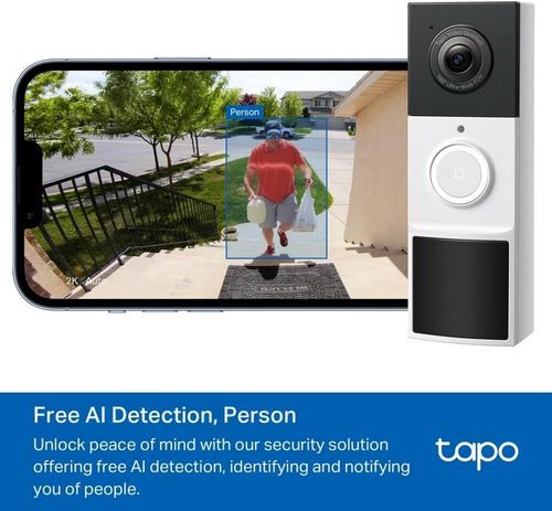 🚪 TP Link Tapo D210 2K, 3MP Video Türklingel mit Akku für 49,99€ (statt 74€)