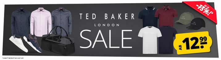 👕👟 Ted Baker London Sale ab 12,99€ + 5€ Gutschein   z.B. Schuhe ab 59,99€ (statt 74€)