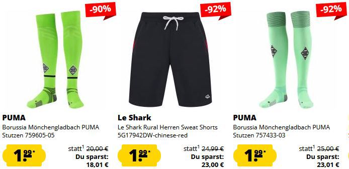 😱🔥 Krasse Preise! SportSpar Restgrößen Fixpreis Sale   Jedes Teil nur 1,99€ zzgl. Versand!