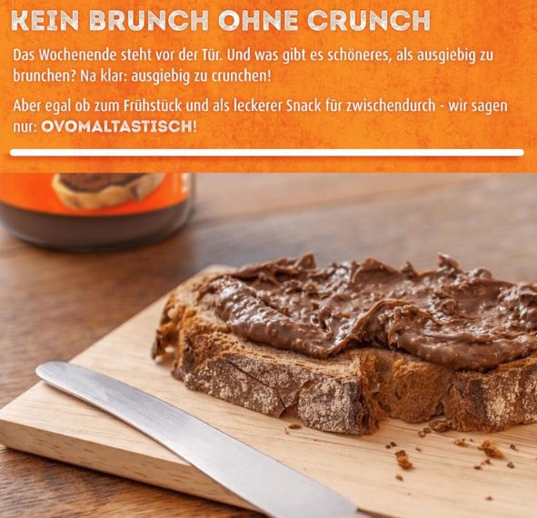 🍞 630g Ovomaltine Crunchy Cream XL Brotaufstrich ab 6€ (statt 8€)