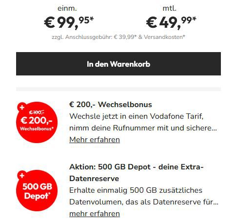 📱 ASUS ROG Phone 9 für 99,95€ + Vodafone 80GB Flat 49,99€ mtl. + 200€ Bonus