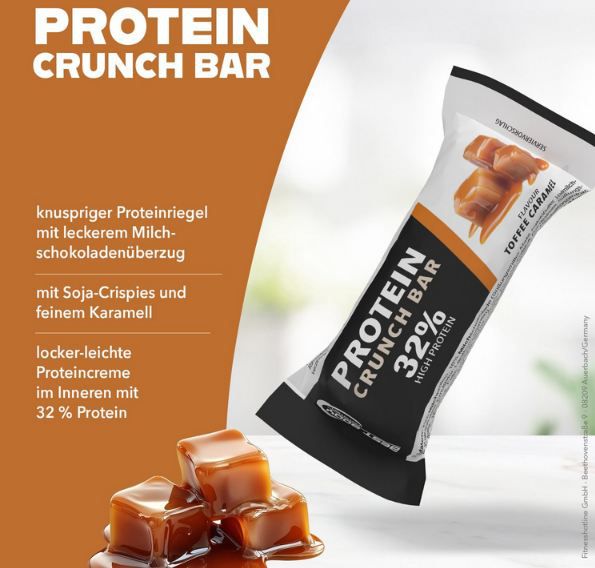 🍫 12x Best Body Nutrition Protein Crunch Bar Toffee Caramel ab 13,72€ (statt 18€)