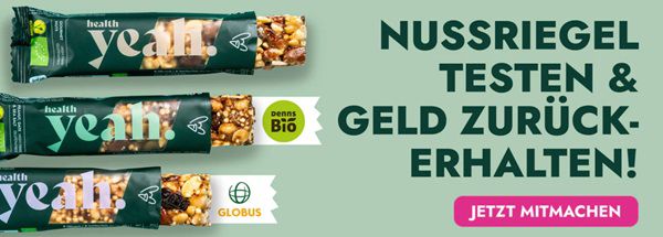 health yeah Nussriegel gratis ausprobieren