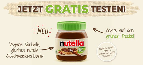 nutella Plant Based gratis ausprobieren