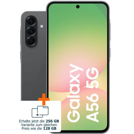 Neues Galaxy A56 5G 256GB für 19€ + 30GB 5G Vodafone Allnet Flat für 19,99€ mtl.