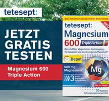 tetesept Magnesium 600 Triple Action  gratis ausprobieren