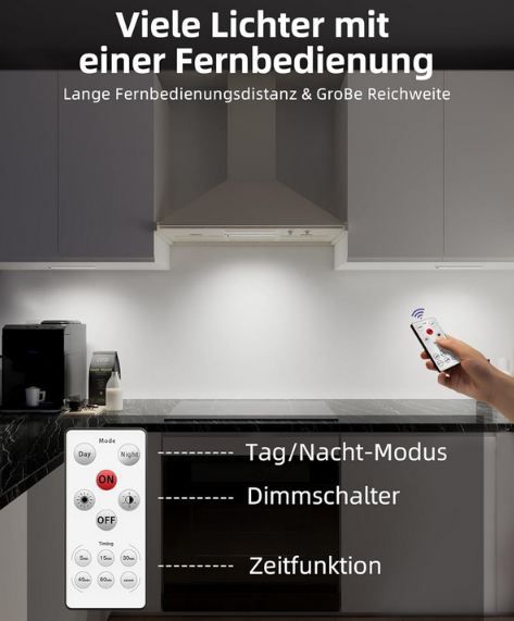 💡 5er Pack EZVALO LED Unterbauleuchte mit Bewegungsmelder für 27,49€ (statt 50€)