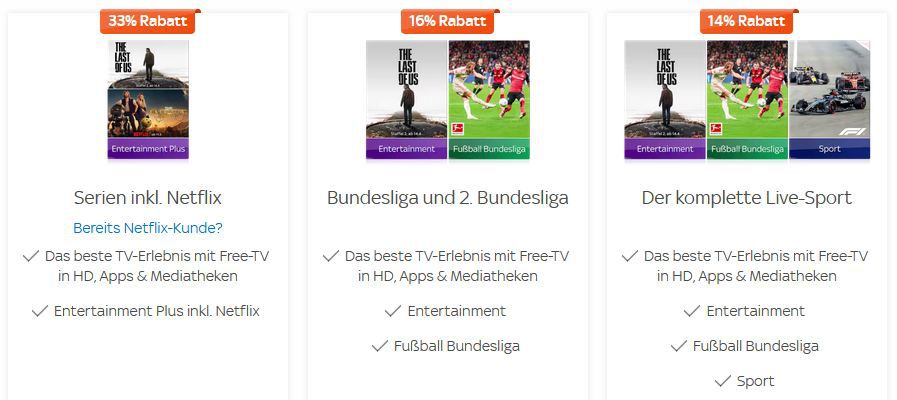 📺 Sky + Netflix + Live TV ab 9,99€ mtl.   The Last of us, How to Sell Drugs Online (fast) u.v.m.