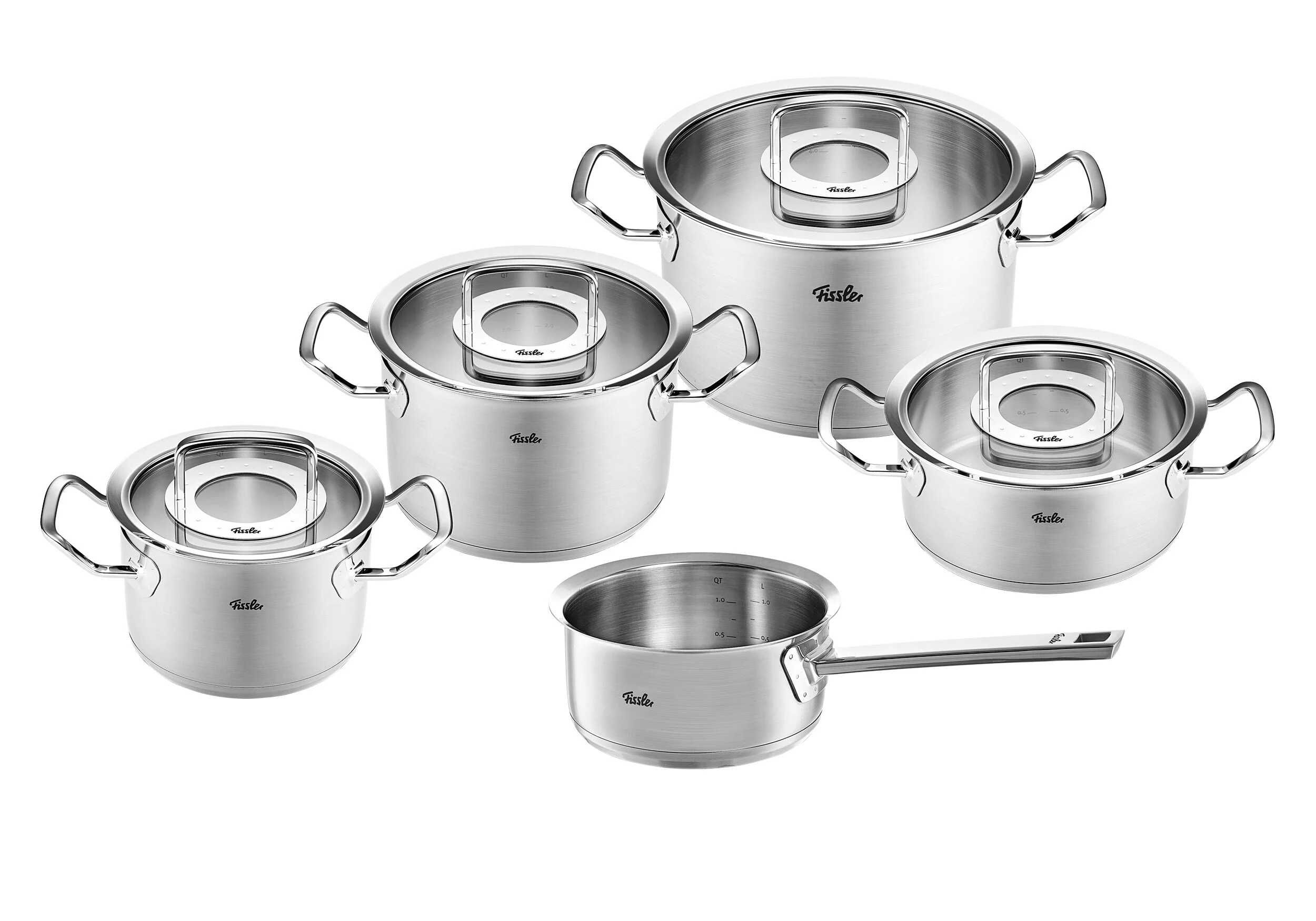 FISSLER Profi Collection Topfset   Topfset 5tlg. Glasdeckel 394,10€ statt  459€