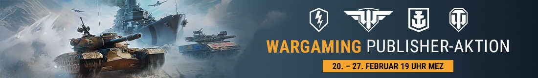 Wargaming Publisher Wochenende – Gratis DLCs für World of Warships, World of Tanks & Co.