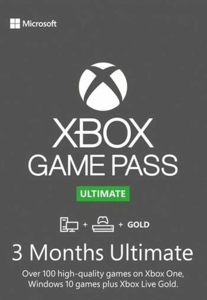 Xbox Game Pass Ultimate – 3 Monate Abonnement (Xbox One/ Windows 10) Xbox Live Key  für 23,99€