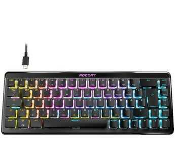 Roccat Vulcan II Mini Air | mechanische Gaming Tastatur, kabellos, 65% TKL, Titan II Optical Brown Switches