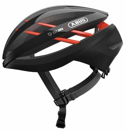 ABUS Aventor Rennradhelm velvet black red M Quin Ready 54 58 cm   39,90€ statt 62,58€