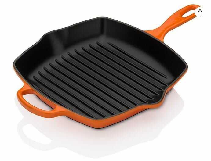 Le Creuset Signature Gusseisen Grillpfanne, Quadratisch, 26 cm   84,98€ statt 109,08€