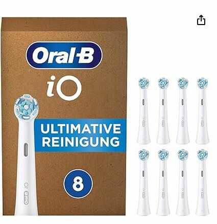 [Prime ]Oral B iO Aufsteckbürsten für elektrische Zahnbürste, 8 Stück   36,99€ statt 40,89€