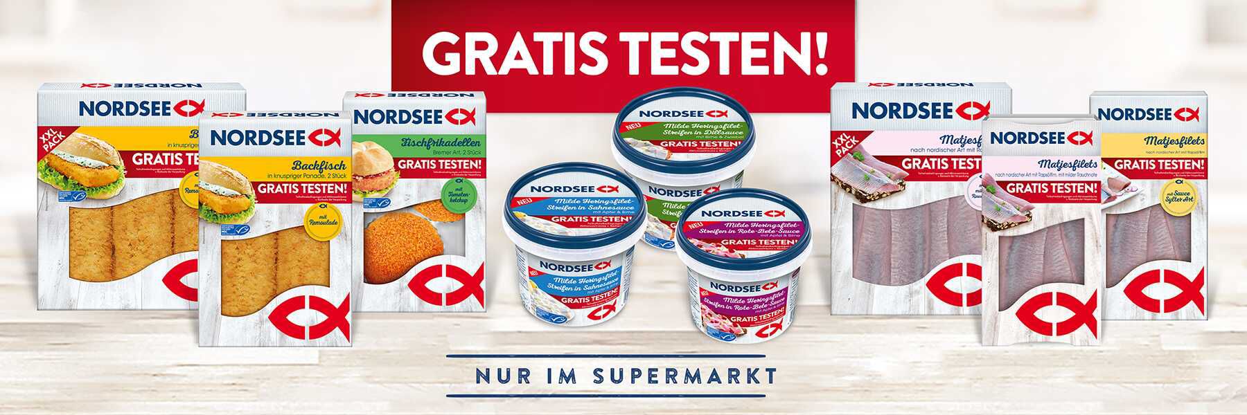 Nordsee gratis testen (Supermarkt Artikel)