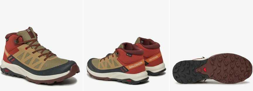 (App) Salomon Trekkingschuhe Outrise Mid Gtx L47143700 Braun