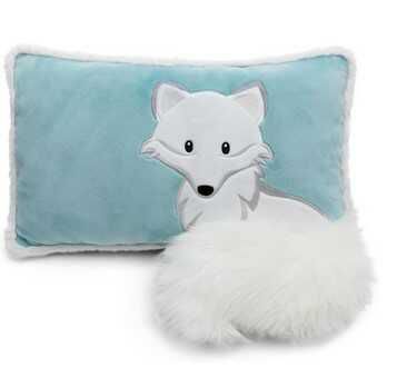 Flauschiges NICI Kuschelkissen / Kuscheltier für Kinder „Polarfuchs Vanja“ (43x25cm) | Amazon Prime