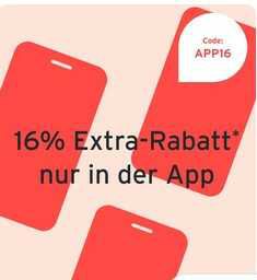 16% Rabatt in der Tchibo App