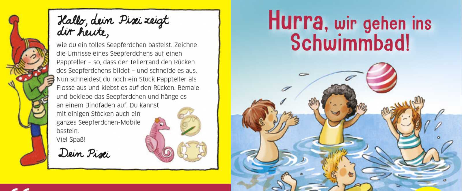 PIXI Buch „Hurra, wir gehen ins Schwimmbad“ kostenlos bestellbar